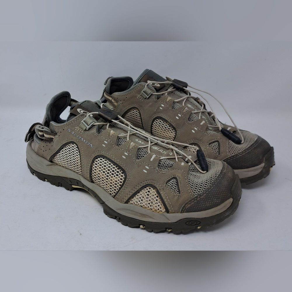 Salomon Men's Shoes Hiking Trail Outdoors Water Shoes Sandals Brown 8 US 41.5 EU - Picture 8 of 11